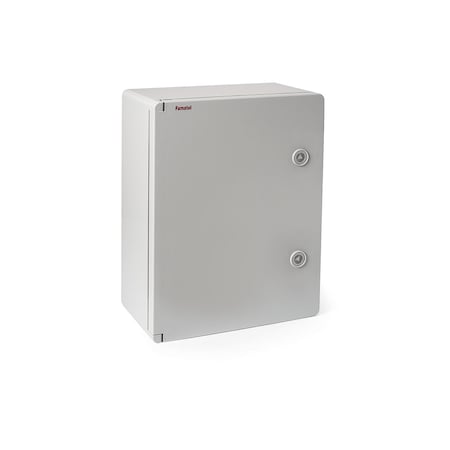 Famatel Usa Triangular Key Electrical Enclosures, 11.8 in H, 6.45 in D, 15.7 in W, NEMA 4X, Polycarbonate 39134UL